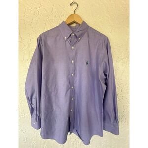 Ralph Lauren Classic Fit Lavender Purple - Size 16.5 - 32/33 - 100% Cotton